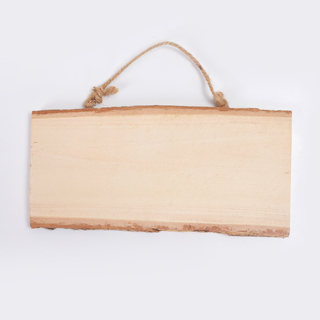 12 x Wooden Log Slice Rectangle 25CM DIY Embellishments