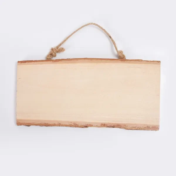 12 x Wooden Log Slice Rectangle 25CM DIY Embellishments