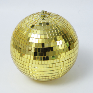 6 x 20CM Gold Mirror Disco Hanging Reflective Ball 