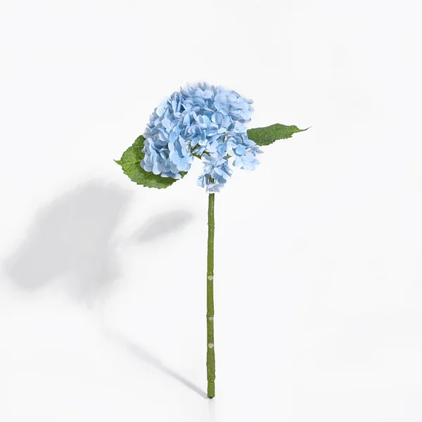 16 x Blue Artificial Hydrangea Flowers Real Touch Full Bloom with 288 Petals