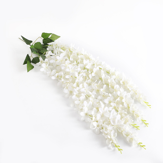 White Artificial Dendrobium Orchids Spray x 5 Sprays 86cm