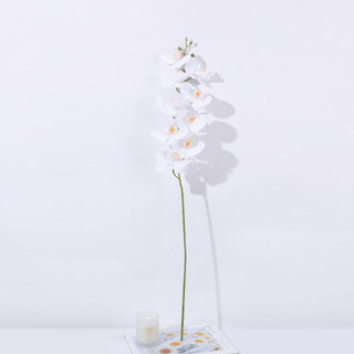 4 x Real Touch Orchid 9 flowers White 100cm