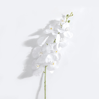 4 x Real Touch Orchid 9 flowers White 100cm