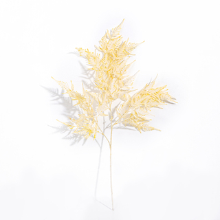 Artificial Fern Large Spray Yellow 80cm