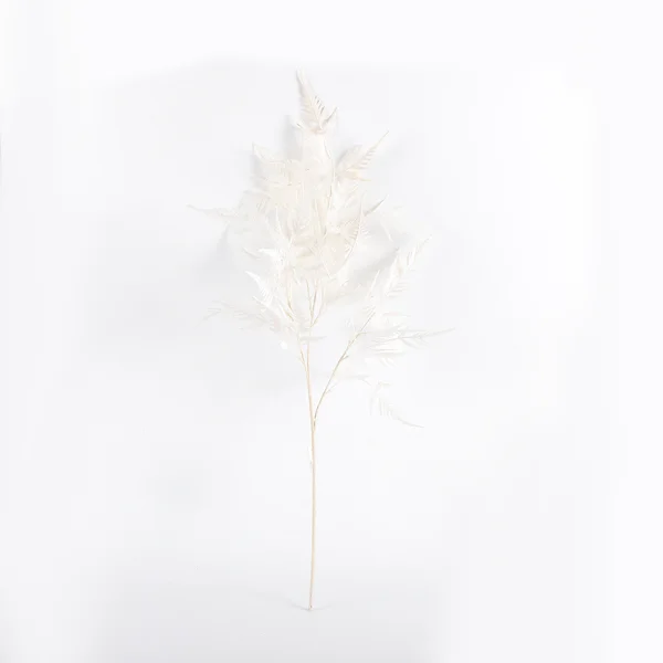 Artificial Fern Large Spray Snow White 80cm