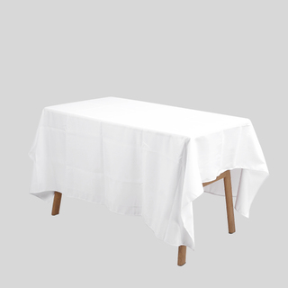 Bulk Lot 10 x White Square Polyester Tablecloths 180cm