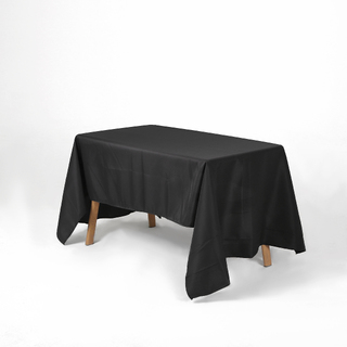 Bulk Lot 10 x Black Polyester Rectangular Tablecloths 137x244cm