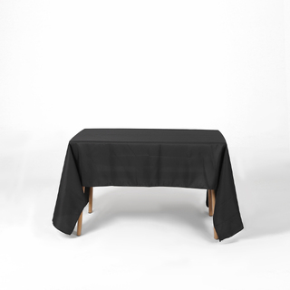 Bulk Lot 10 x Black Rectangular Polyester Tablecloths 153x259cm