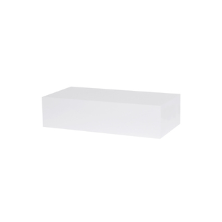 White Acrylic Table Riser 60x30x15cm