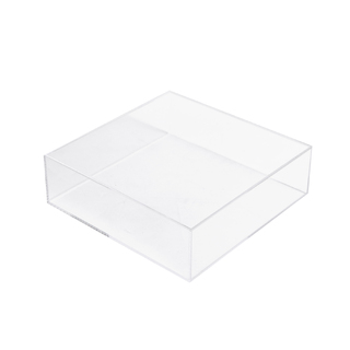 Clear Acrylic Square Christening Gift Box 23.5 x 23.5 x 7cm