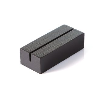 20 x Wooden Card Photo Table Number Holder Black 7cm