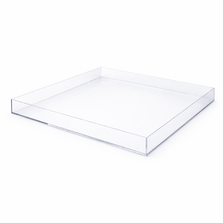 Clear Acrylic Square Spill Tray 80cm