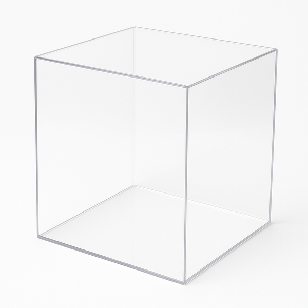Clear Square Cube Acrylic Table Riser 30x30x30cm