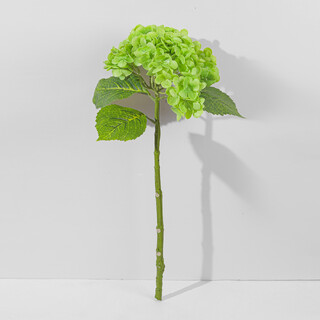 16pcs Green Artificial Hydrangea Flowers Real Touch Full Bloom with 288 Petals