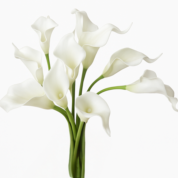 100pcs Artificial Calla Lily Bouquet White