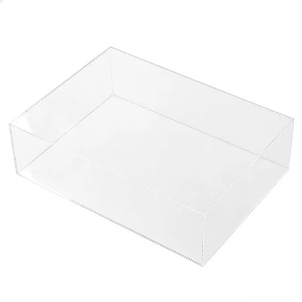 Clear Acrylic Square Christening Gift Box 55cm x 40cm x 16cm