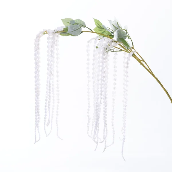 Artificial Hanging Amaranthus Spray Stem White 