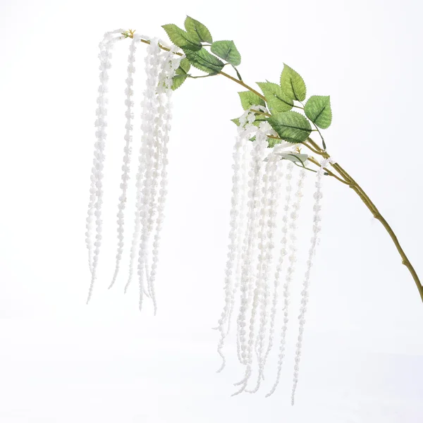 Artificial Hanging Amaranthus Spray Stem Off White