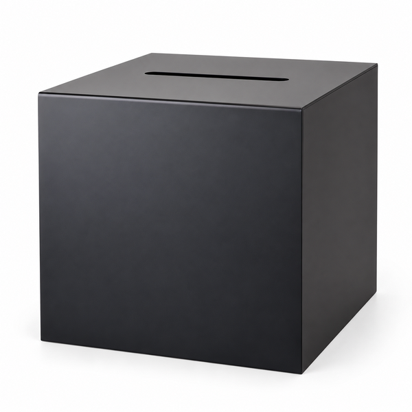 Modern Matte Black Acrylic Wishing Well 30cm