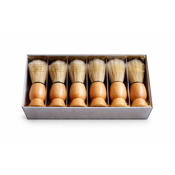 12PCS Wood Wet Shaving Brush Pure Hair Salon Men Gift Bulk Lot