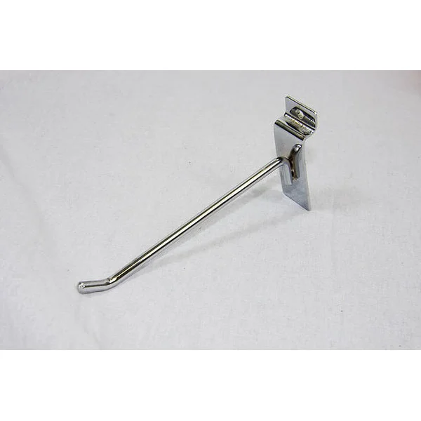 50 x Chrome Slatwall Peg Hook 15cm