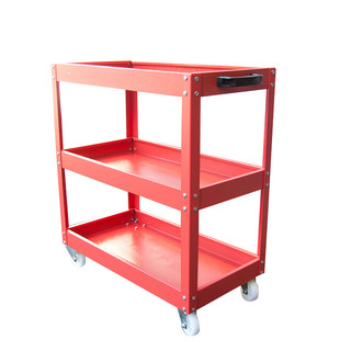 3 Tier Level Red Trolley Tool Cart Trolley Storage Tray Mechanic 