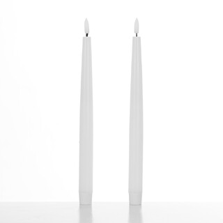 Candle Do 2 x Real Wax Flickering Glow LED Taper Candle 29.5cm