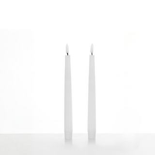 Candle Do 2 x Real Wax Flickering Glow LED Taper Candle 24.5cm