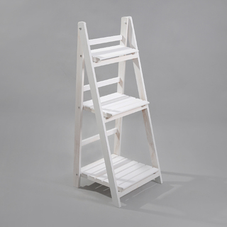 White Wooden 3 Tier Plant Stand Rack Shelf 