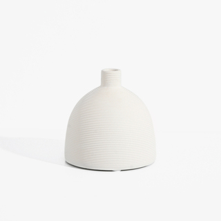 4 x White Decorative Ceramic Vase Matte 12cm