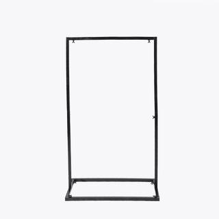 Black Metal Rectangle Floral Ceremony Backdrop Stand 130cm