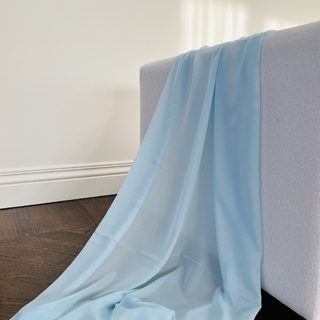 Light Blue Chiffon Fabric Drape 10m