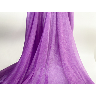 Lavender Stretch Chiffon with Glitter 40m