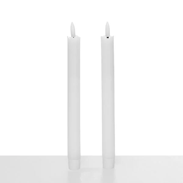 Candle Do 2 x Real Wax Flickering Glow LED Dinner Candle 24.5cm