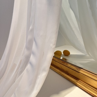 Off White Chiffon Backdrop Curtain 3mWx 1.4mL
