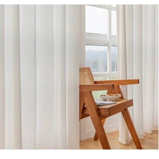Off White Spandex 4-Way Polyester Stretch Backdrop Curtain Panel 6mL