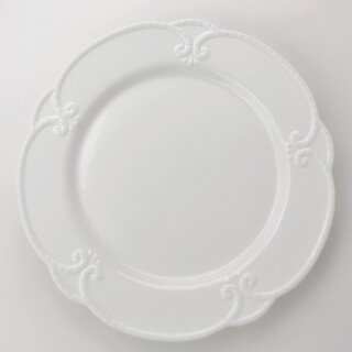 4 x White Ceramic Dinner Plate 10.5"