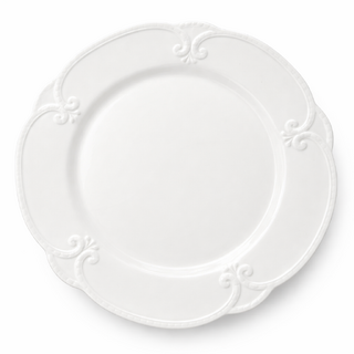 4 x White Ceramic Dinner Plate 10.5"