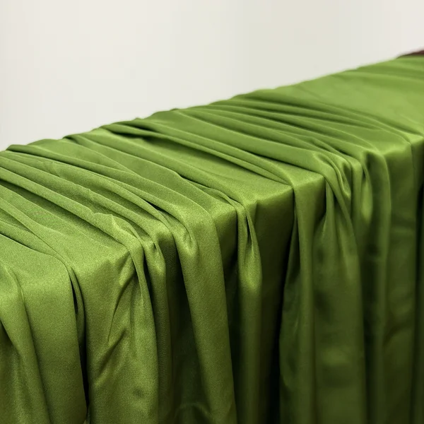 Mangrove Leaf Green Satin Look Event Styling Draping and Table Fabric 3m