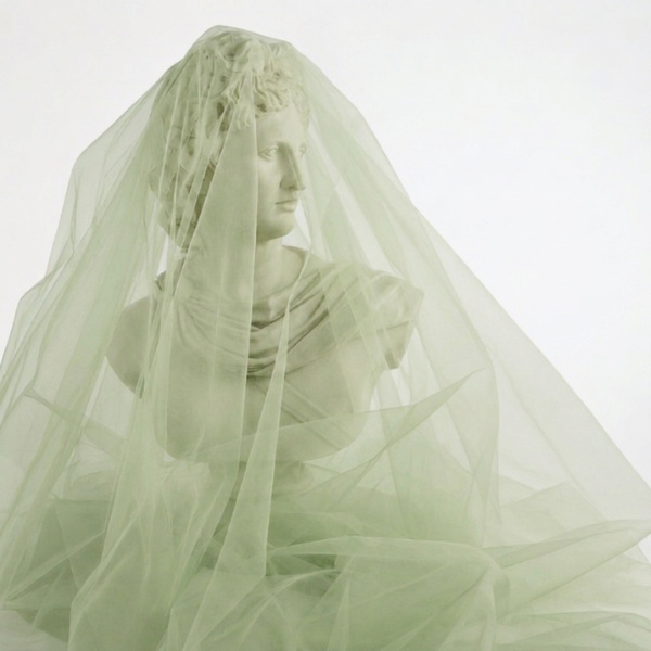 Sage Green Romantic Soft Tulle Fabric Drape 10m