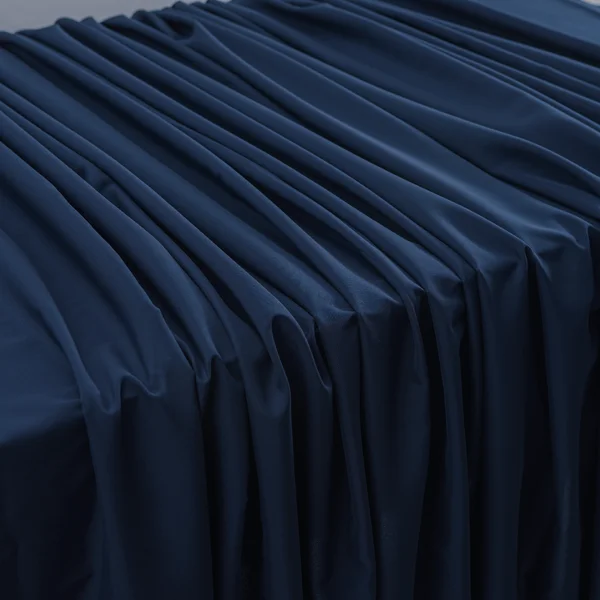 Navy Blue Satin Look Event Styling Draping and Table Fabric 3m