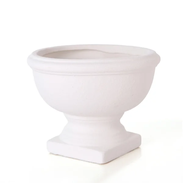 Classic Bowl Ceramic Urn Vase White