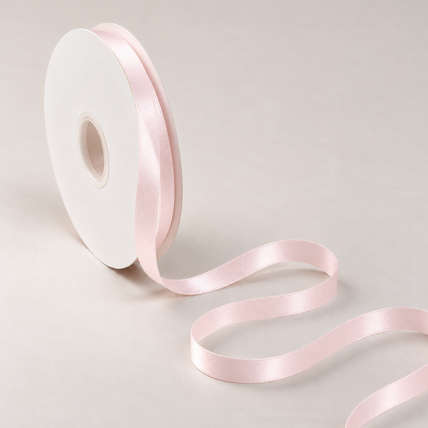 Double Faced Satin Ribbon Pestal Pink 10mm x 91m