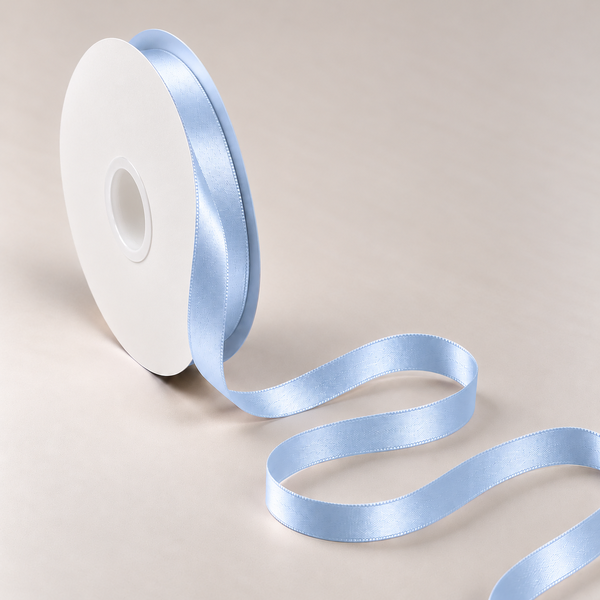 Double Faced Satin Ribbon French Blue 10mm x 91m