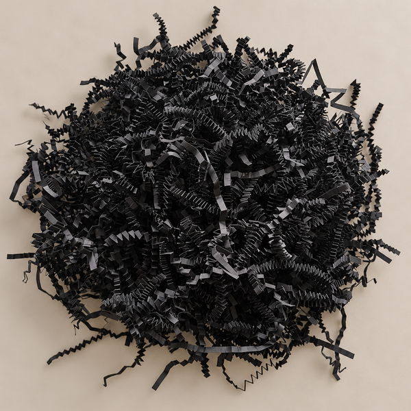Crinkle Cut Paper Shreds Gift Box Filler Black 5kg