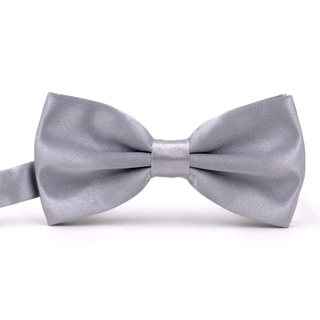 10 x Mens Silver Bow Tie Tuxedo Adjustable Bowtie Wedding Formal Party Neckwear