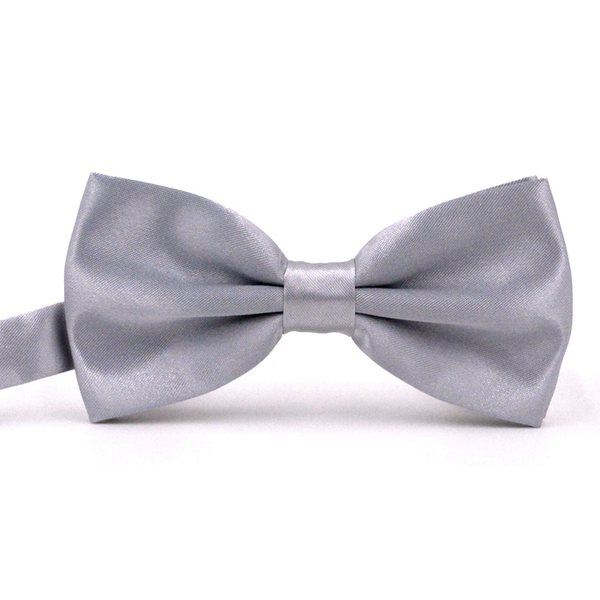 10 x Mens Silver Bow Tie Tuxedo Adjustable Bowtie Wedding Formal Party Neckwear