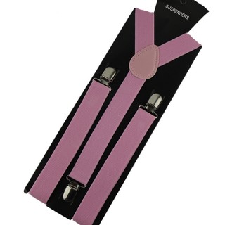 10 x Pink Mens Womens Y-Back Clips Suspenders Adjustable Elastic Braces