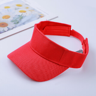 Bulk Lot x 12 Plain Red Visor Golf Tennis Caps  Hat Cap New