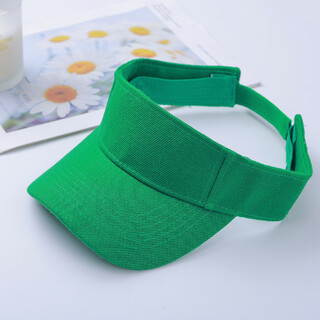Bulk Lot x 12 Plain Green Visor Golf Tennis Caps  Hat Cap New